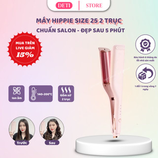  Máy Uốn Tóc Xoăn Hippie Làm Dập Phồng Chân Tóc Sóng Nước Làm Tóc Xoăn Đa Năng Bấm Duỗi Tóc Tạo Kiểu Size 25 DETI SHOP 