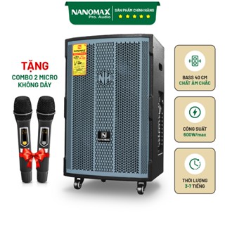  Loa Kéo Nanomax NK-15H3 Bass 40cm Công Suất 600w Karaoke Bluetooth 