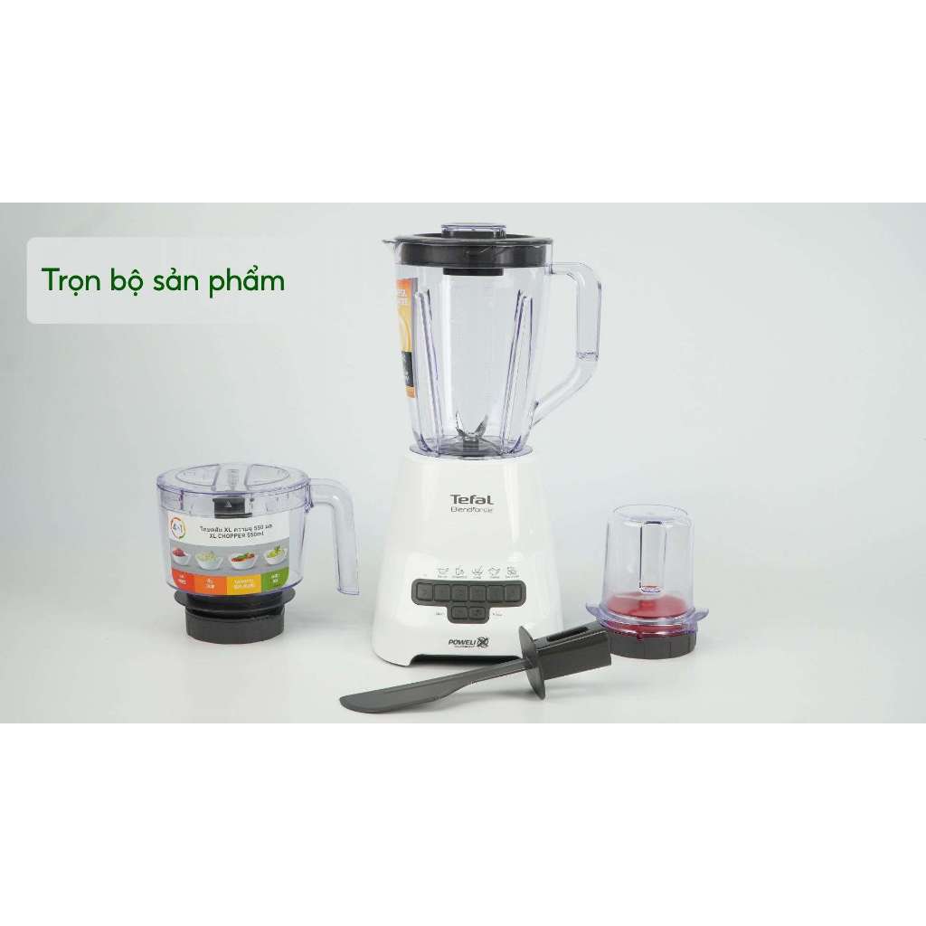 Máy xay sinh tố Tefal Blendforce Piano + cối xay XL BL47YB66 - Xám