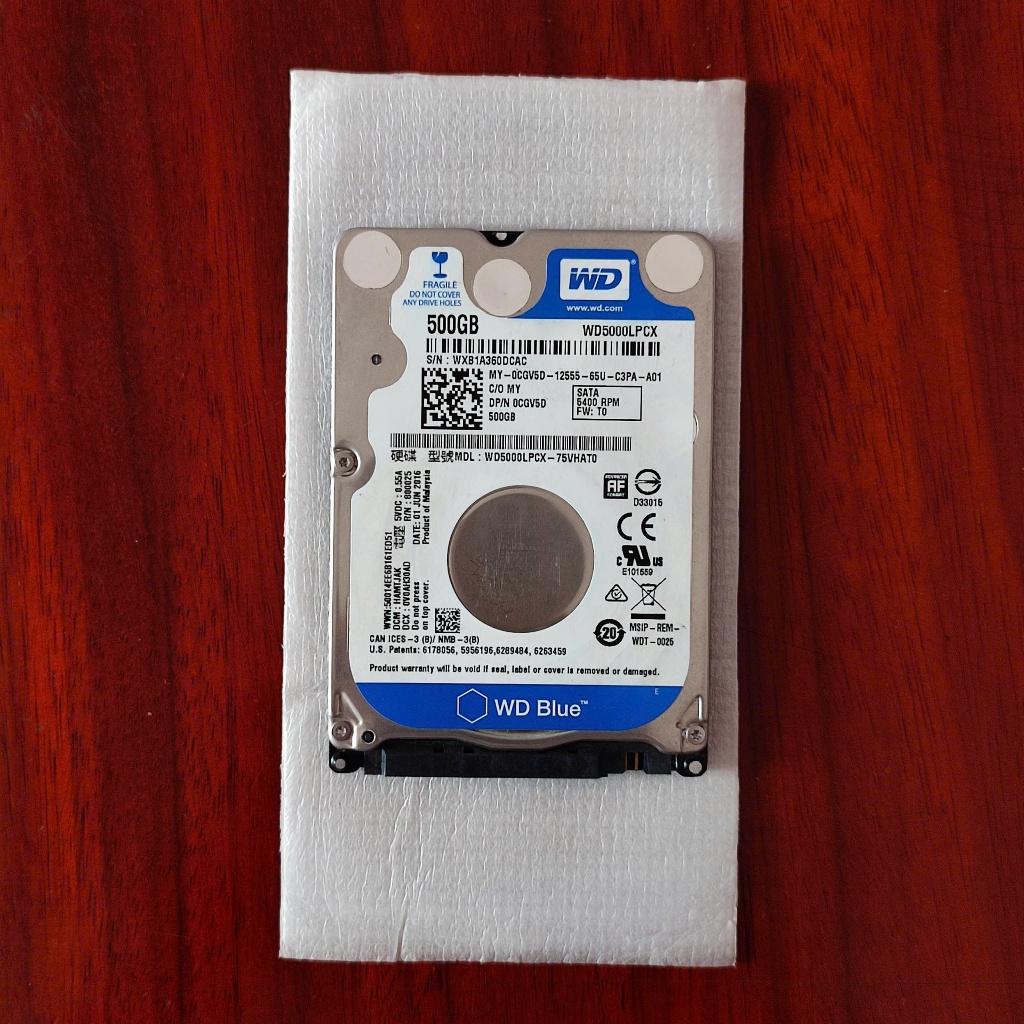 Ổ Cứng HDD 2.5 WD WESTERN DIGITAL BLUE 500GB 5400RPM