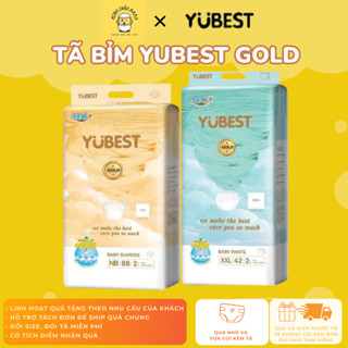  Tã dán quần YUBEST GOLD ANGLE MẪU MỚI 2023 đủ size Nb90 S62 M60 L52 Xl46 XXL44 3Xl42 
