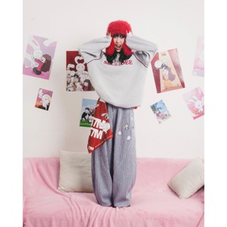  Secodee X Thỏ Bảy Màu Quần Nữ DRUSIL Họa Tiết Nhỉ Nhảnh Dáng Rộng Năng Động 