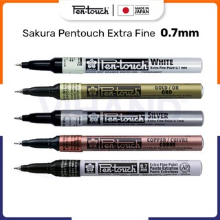  Bút sơn nhũ ánh kim viết thiệp bóng cán màng Sakura PenTouch Extra Fine - Ngòi 0.7mm 