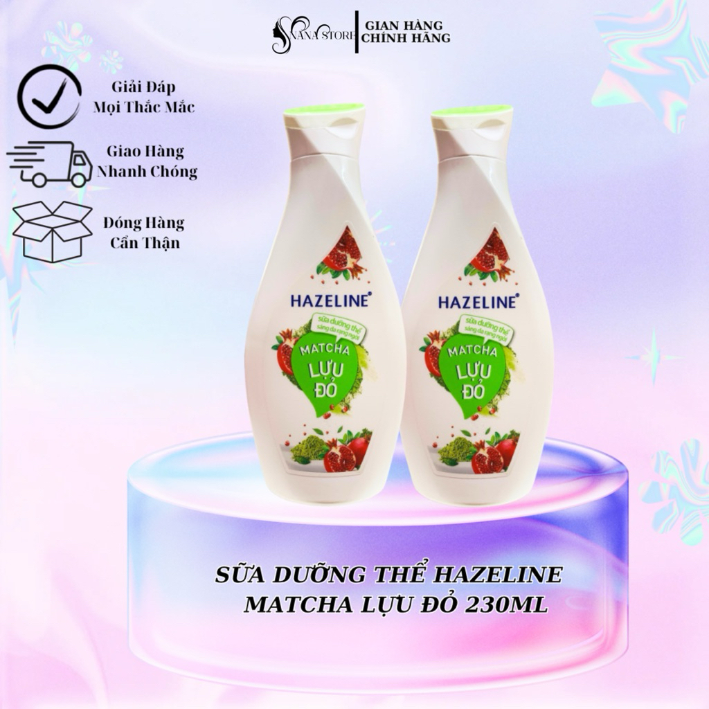 Sữa Dưỡng Thể Hazeline Matcha Lựu Đỏ 230ML