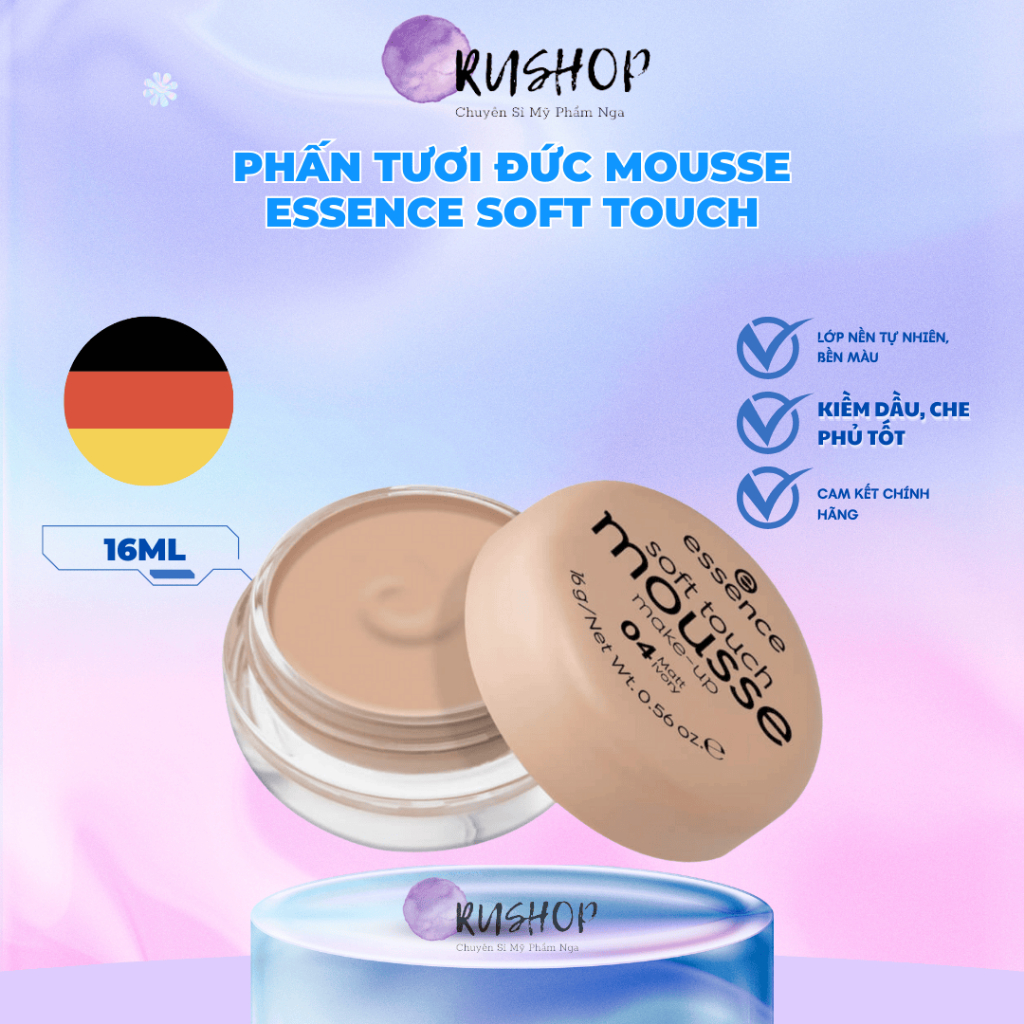 Phấn Tươi Đức Essence Soft Touch Mousse Make-up
