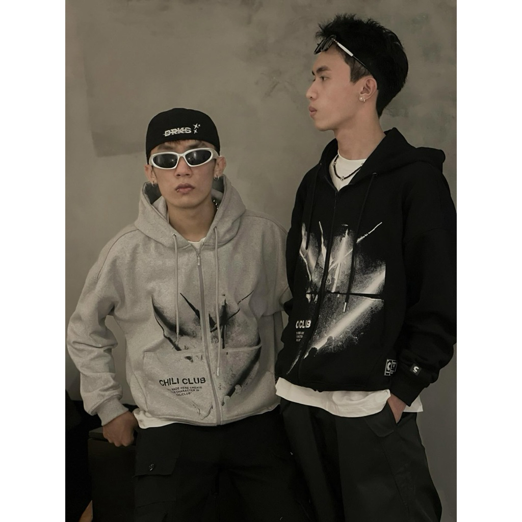 Áo Hoodie Zip Inside CHILICLUB (form Boxy)