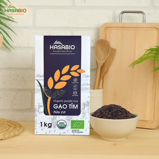 [HỮU CƠ] Gạo tím hữu cơ HASABIO 1kg