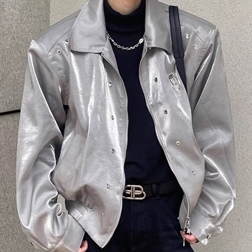 𝐍𝐚𝐢𝐢.𝐨𝐫𝐝𝐞𝐫 | Áo khoác unisex dáng ngắn hongkong vintage, thiết kế rộng, vai độn cao cấp