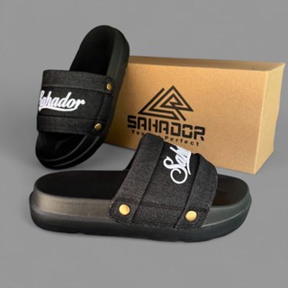 Dép Sahador Unisex Quai ngang Jean nam nữ thiết kế cao cấp - Chất liệu EVA cao 4cm siêu êm nhẹ D7706