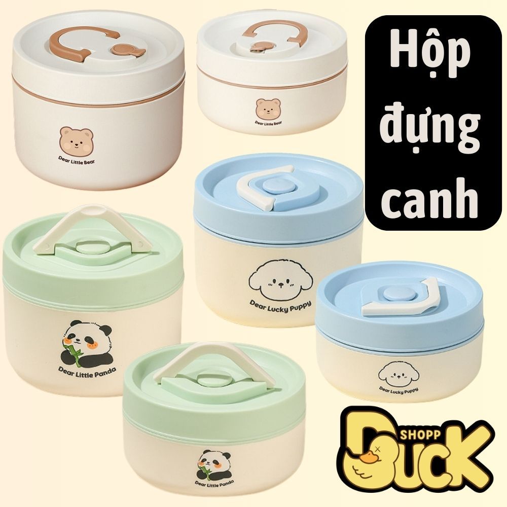 Hộp đựng canh inox 304 - Dung tích 420ml - 620ml - Nắp hộp kín, chống tràn , chống rò rỉ