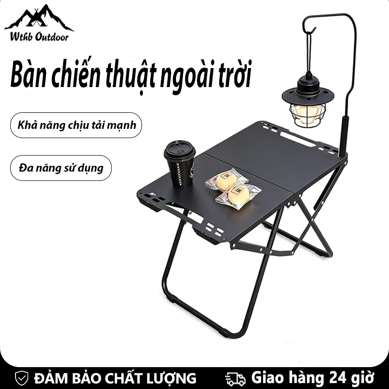 WTHB Outdoor bàn gấp gọn Thiết kế mở nhanh Cạnh treo chống nước chất lượng cao Rỗng Bàn có thể gập l
