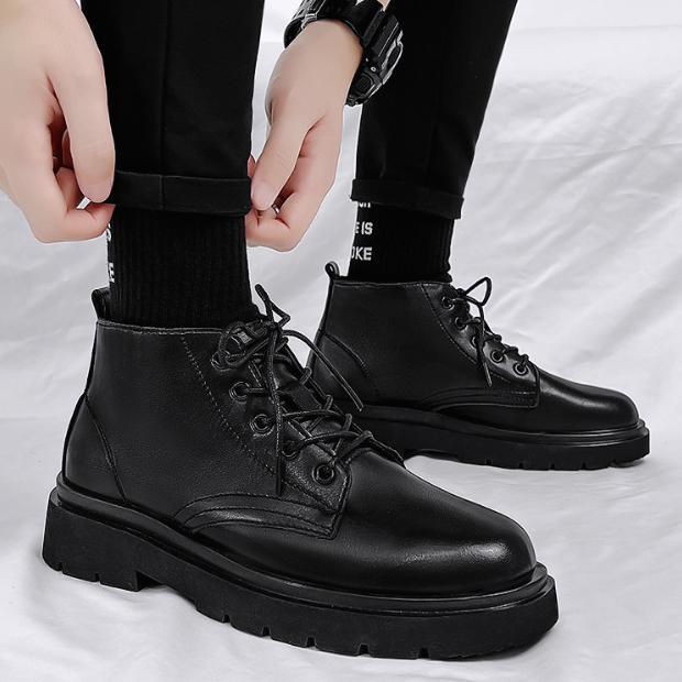 Giày Boot Nam Cổ Lửng Mũi Tròn – Lịch Lãm, Nam Tính, Chuẩn Phong Cách Hiện Đại GN506