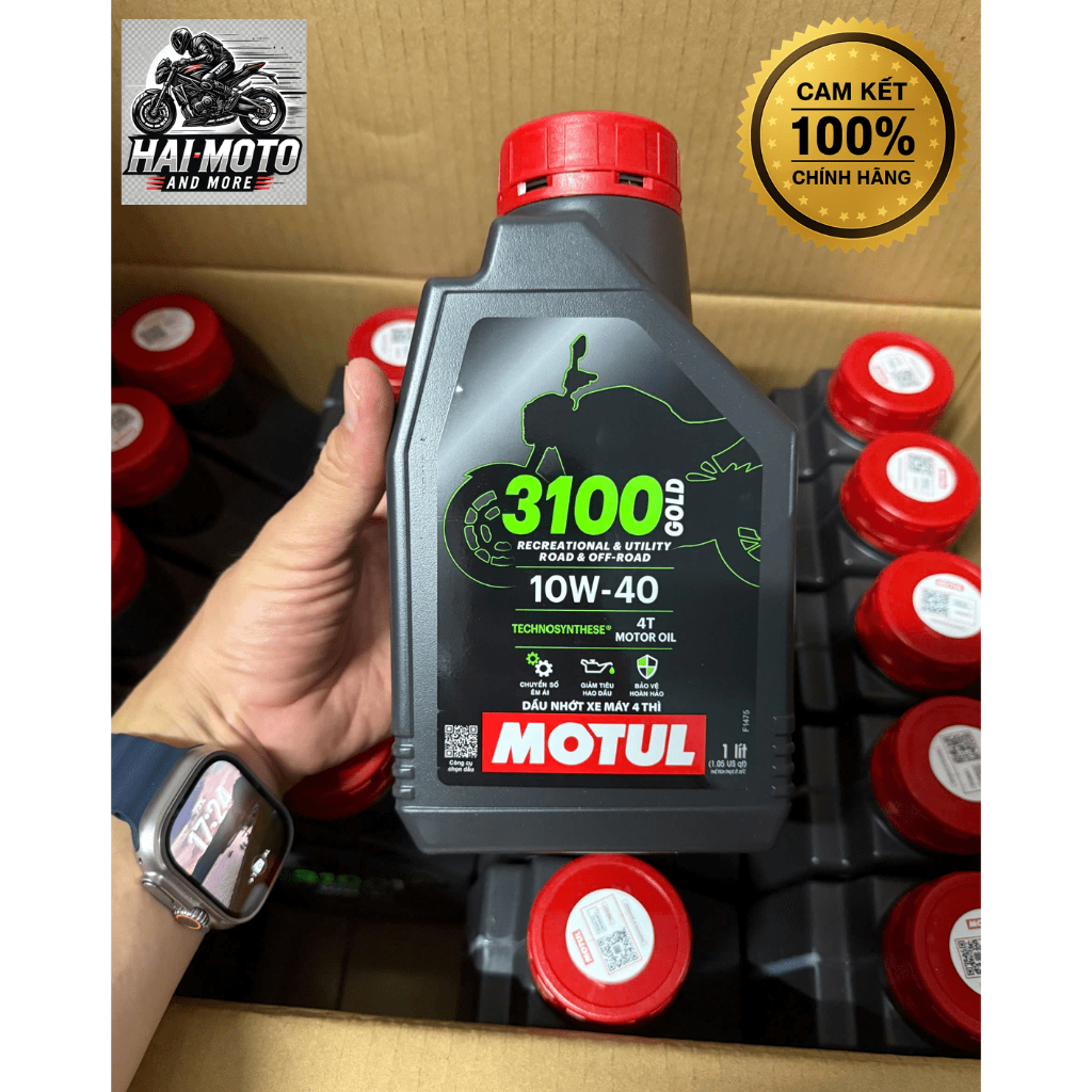 [Mẫu mới] MOTUL 3100 GOLD 10W40 1L CAM KẾT 100% MOTUL VN