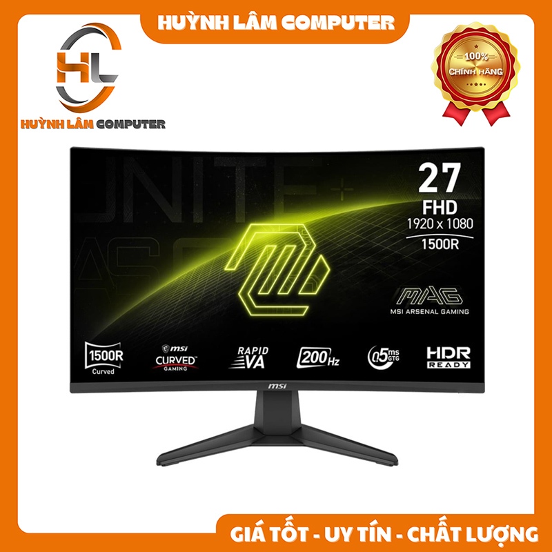 Màn hình Gaming MSI MAG 276CF E20 - 27 inch, VA, 200Hz, 0.5ms, cong - Chính Hãng