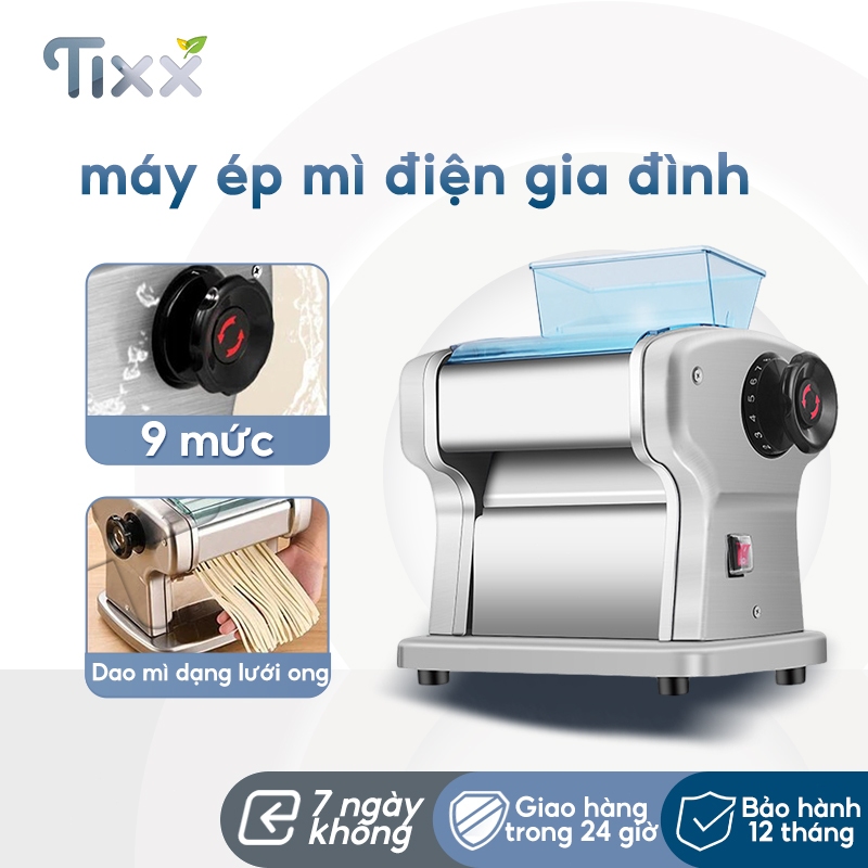 TIXX máy cán mì điện 135W máy cán mì sợi máy làm mì điện Noodle Maker