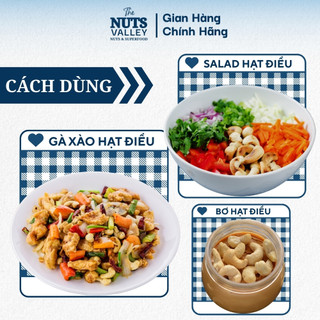 Hạt Điều Lụa Rang Muối – Ăn Vặt, Làm Sữa, Làm Bánh, Salted Skin Cashew, The Nuts Valley 