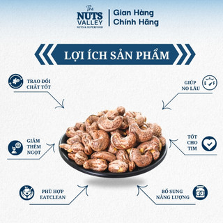 Hạt Điều Lụa Rang Muối – Ăn Vặt, Làm Sữa, Làm Bánh, Salted Skin Cashew, The Nuts Valley 