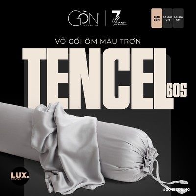 [Large Size] Vỏ Gối Ôm Gòn Bedding Lụa Tencel 60s Cao Cấp Màu Trơn 80x100 cm | 80x110 cm