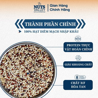 Hạt Diêm Mạch – Nguyên Chất, Giàu Protein, Eat Clean, Quinoa, The Nuts Valley 