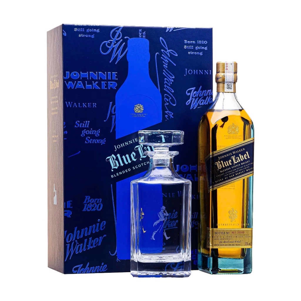 [RƯỢU NGOẠI - WHISKY] Rượu Johnnie Walker Blue Label Hộp Quà Tết 2026