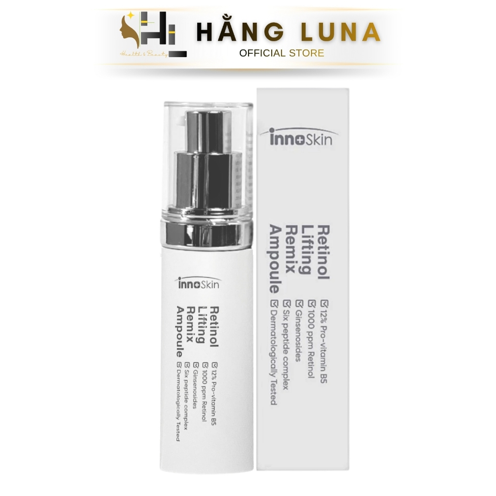 Tinh Chất Retinol Innoskin Lifting Remix Ampoule 30ml Hàn Quốc Serum Retinol Giúp Da Mịn Màng Căng M