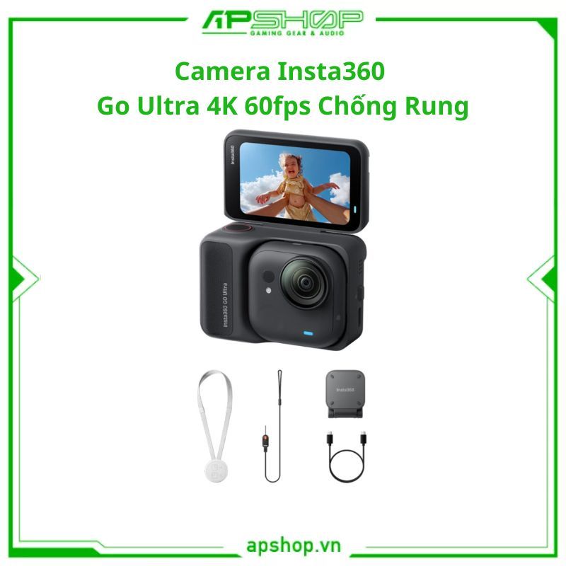 Camera Insta360 Go Ultra 4K 60fps Chống Rung | Standard Bundle | Chính hãng.