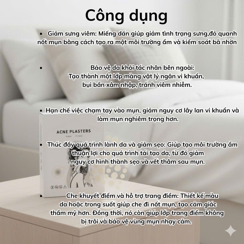 Ảnh 6 của Dán mụn BEABIAI trong suốt, mỏng, vô, hình giảm sưng, bảo vệ da khỏi bụi bẩn