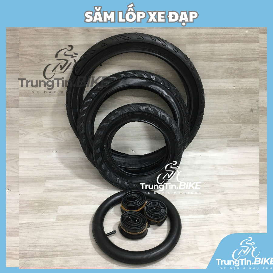 Săm Lốp Xe Đạp X2.50 Kèm Ruột 2.125 Size 12–20 Inch Cho Xe Trẻ Em – Lốp Dày Bám Đường, Chống Mòn