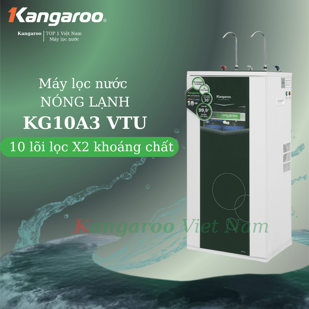 [Hoả Tốc] Máy lọc nước nóng lạnh Kangaroo KG10A3VTU KG10A3 10A3 [ Miễn Phí lắp đặt HCM ]