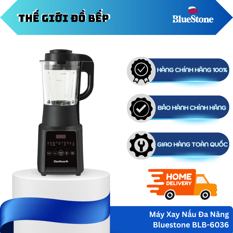Máy Làm Sữa Hạt Đa Năng BlueStone BLB-6036 1.75L – Thủy Tinh Chịu Nhiệt – Nút Nhấn – TGB