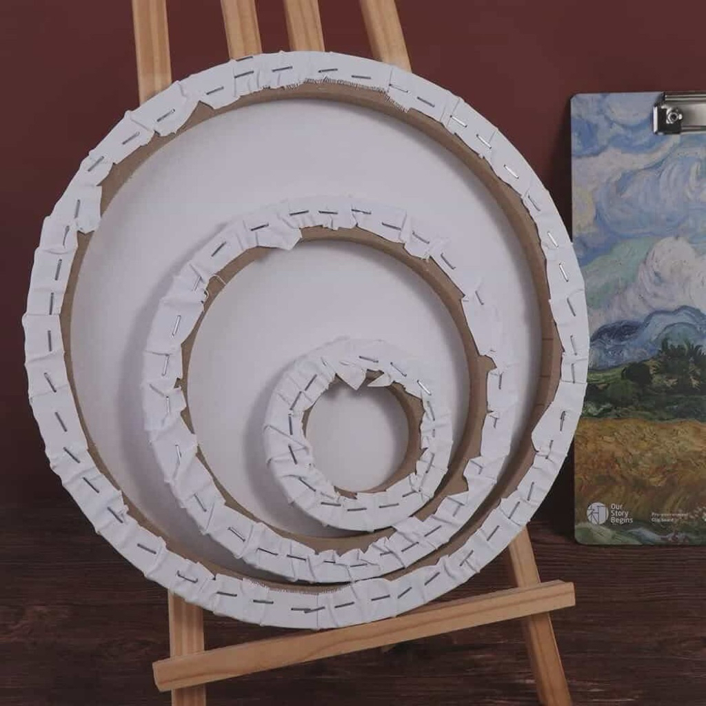 [SIÊU RẺ] khung Canvas tròn, toan vẽ tranh tròn - vẽ tranh sơn dầu - vẽ tranh decor