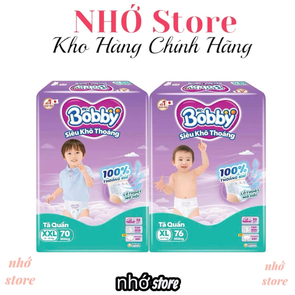 Tã quần Bobby Ultra đủ size M96, L88, XL76, XXL70