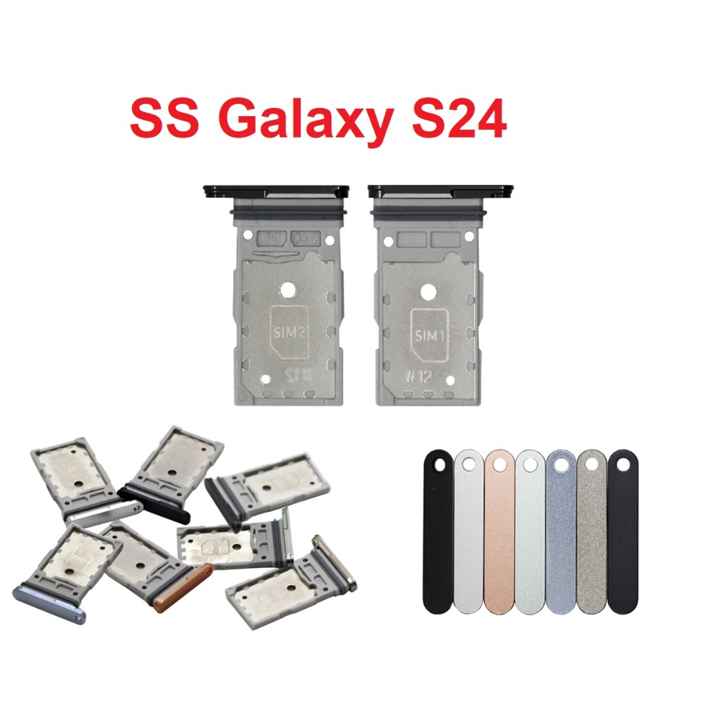 Khay Sim Samsung Galaxy S24 SIM Card Tray Micro SD Card Tray