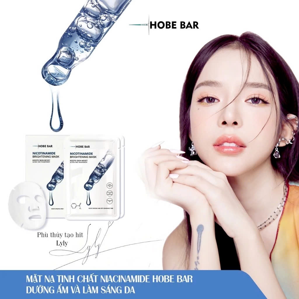Mặt Nạ Tinh Chất Niacinamide HOBEBAR Thế Hệ Mới Hỗ Trợ Dưỡng Sáng Và Chăm Sóc Da Chuyên Sâu Mọi Loại