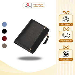  Ví Nữ Mini Cầm Tay TAILIAN Phối Da Lộn Chính Hãng Gấp 2 Nhỏ Gọn Siêu Đẹp Giá Rẻ TL01 - Tukado 