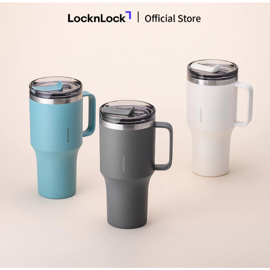 Ly giữ nhiệt LocknLock 820ml nắp trượt Metro King LHC4326, Chính hãng