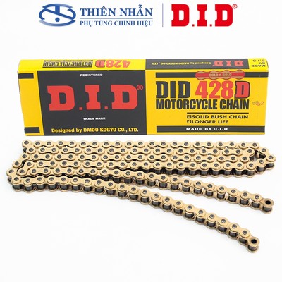 Sên DID 428D-124RB/130RB Gold xe Exciter 135/150/155, Winner, Fz150i, Sonic, Raider, Satria, Wave, Future (JP Thailand)