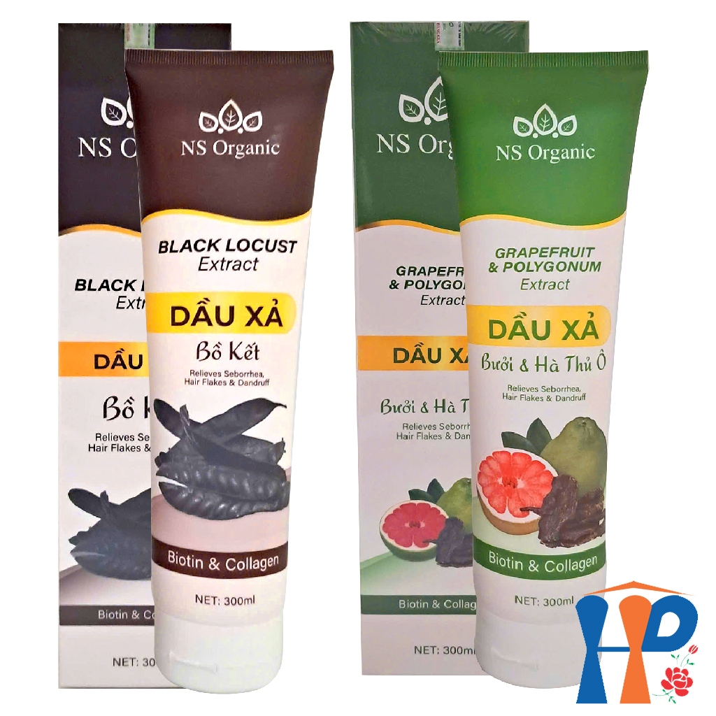 Dầu xả thảo dược NS Organic Herbal Conditioner 300ml (Bồ Kết, Bưởi Hà Thủ Ô, phục hồi tóc) Hani Peni