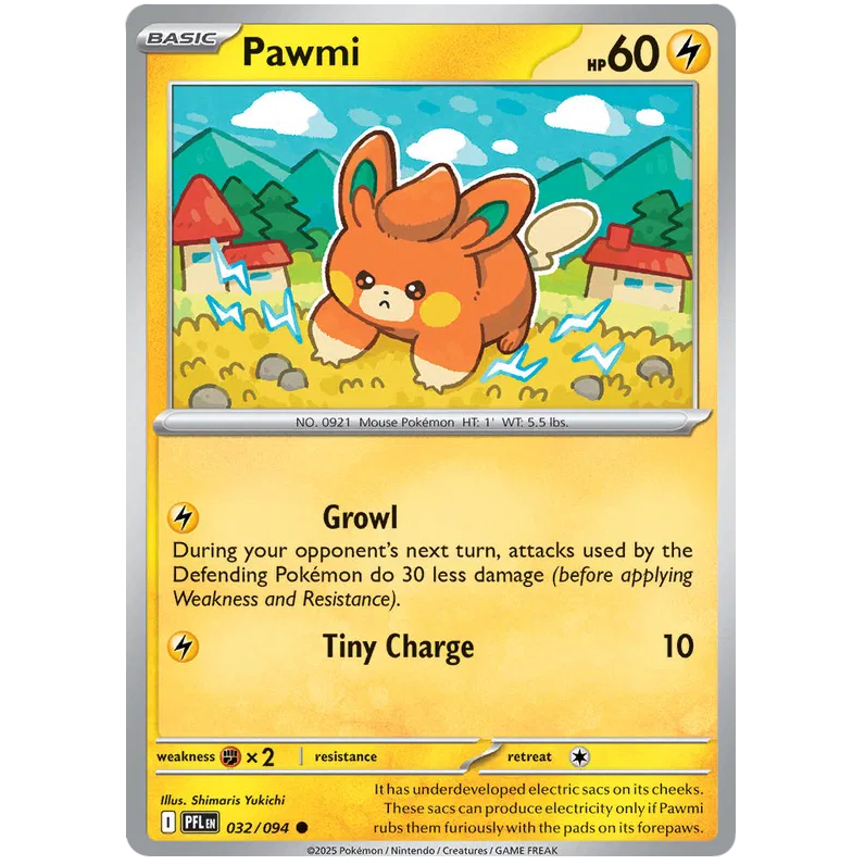 PFL - Pokemon TCG - 032/094 - Pawmi - Common