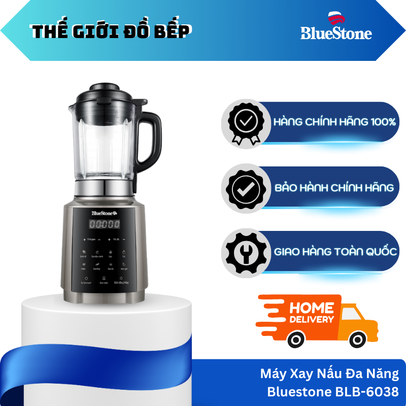 Máy Làm Sữa Hạt Đa Năng BlueStone BLB-6038 1.75L – Lưỡi Dao 8 Cánh – Thủy Tinh Chịu Nhiệt – TGB