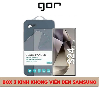 Kính Cường Lực Trong Suốt Không Viền Đen Chính Hãng GOR Cho Samsung S24-S25-S25-S25 PLUS - UTRA