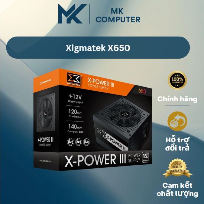 Nguồn máy rính xigmatek X650 đẹp kengg