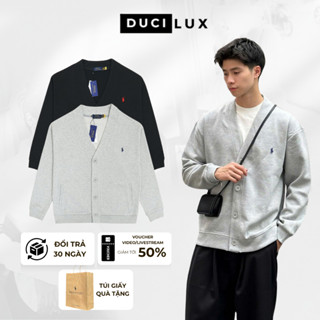  Áo Cardigan Ralph Lauren Thêu Ngựa QCCC - Áo khoác Vải Nỉ Chân Cua Dày Dặn Form Âu - DUCI 