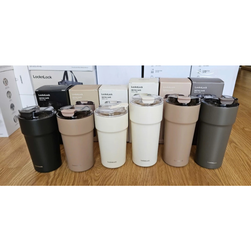 Ly Giữ Nhiệt LocknLock Metro Cafe Tumbler LHC4357/500ml, LHC4359/650ml Quai Xách Tiện Lợi - Hàng Chí