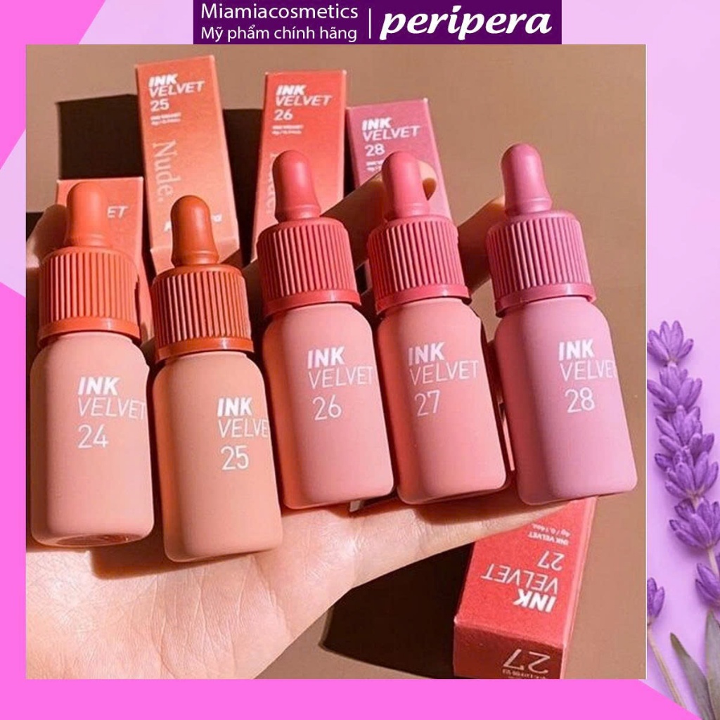 Son Ink Kem Lì Peripera Ink Velvet Velvet Airy Lip Tint Đủ Màu Mới Nhất 4g [CHÍNH HÃNG]