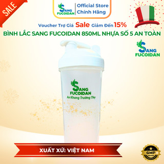 [Quà Tặng Theo Đợt] Siro Ho hoặc Bình Lắc Sang Fucoidan Shaker 850ml Nhựa Số 5 An Toàn 100%