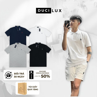  Áo Polo Ralph Lauren Thêu Ngựa Basic - Polo Nam Vải Cotton Cá Sấu Đứng Form Không Nhăn - DUCI 