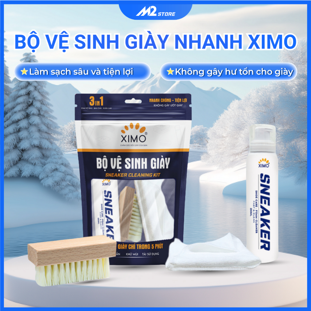 Bộ Vệ Sinh Giày Nhanh Sneaker Clean Kit 150ml tạo bọt, Combo vệ sinh giày cao cấp loại bỏ vết bẩn