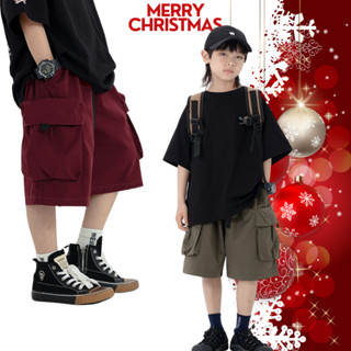  Quần Short Kaki Túi Hộp Trẻ Em Phong Cách Đường Phố Cho Bé Trai Bé Gái B744 | JJ Kids Fashion 