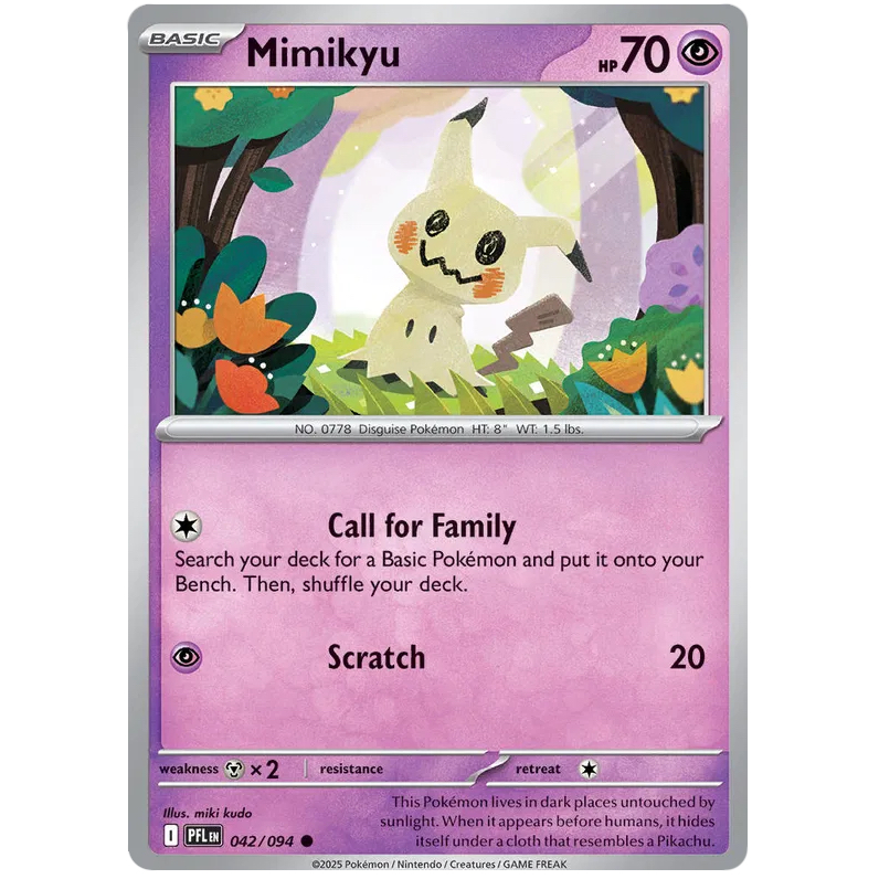 PFL - Pokemon TCG - 042/094 - Mimikyu - Common